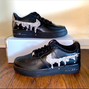 NIB Swarovski drip Air Force 1’s size 8.5 in women